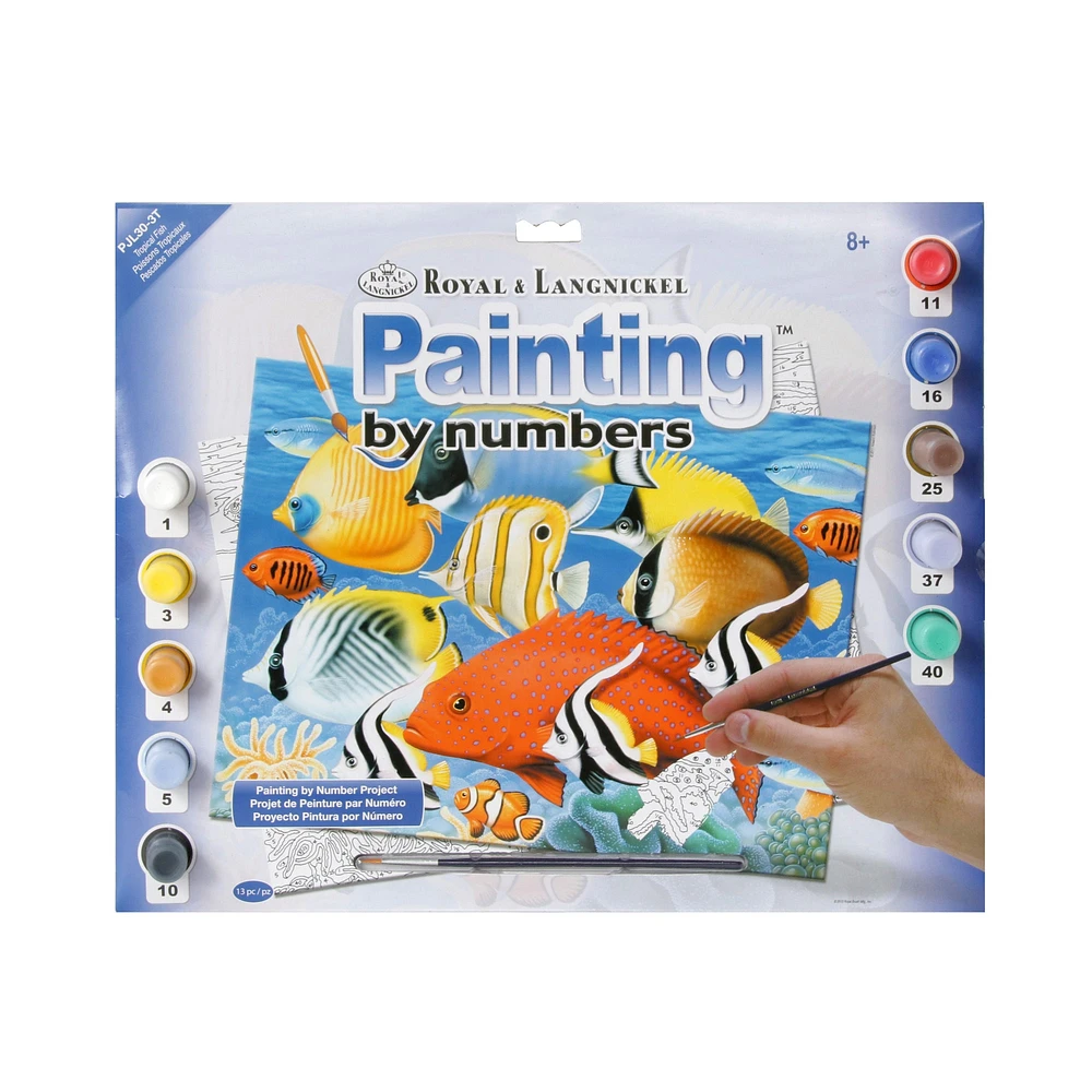 Peinture à numéros — Poissons tropicaux