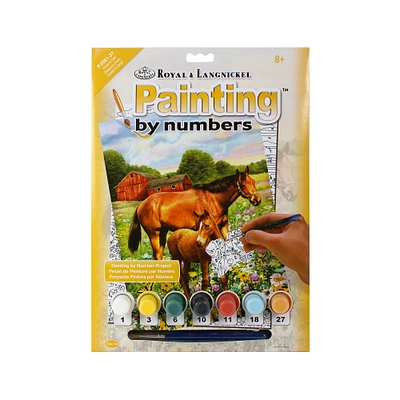 Paint by Numbers - Horses in Field