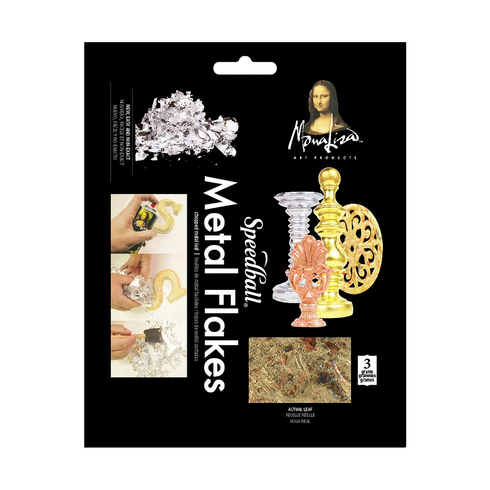 Mona Lisa Metal Flakes - Variegated Gold