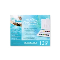 Sennelier Watercolour Travel Box-12 Half Pans