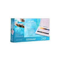 Sennelier Watercolour Travel Box-24 Half Pans