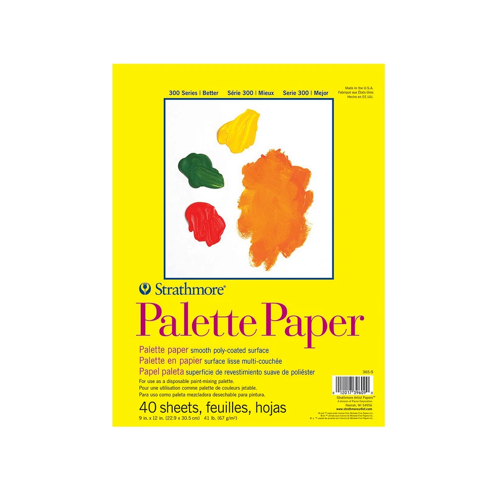 Palette de papier jetable