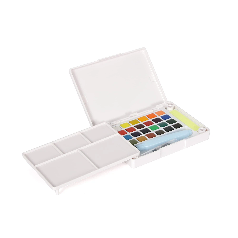 Ens. aquarelle de poche 24 couleurs