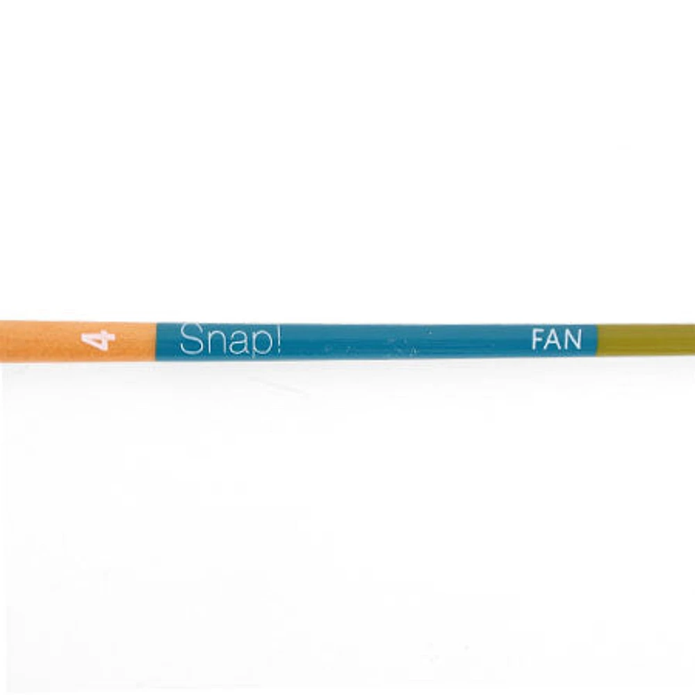 Fan synthetic bristle paintbrush