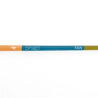 Fan synthetic bristle paintbrush