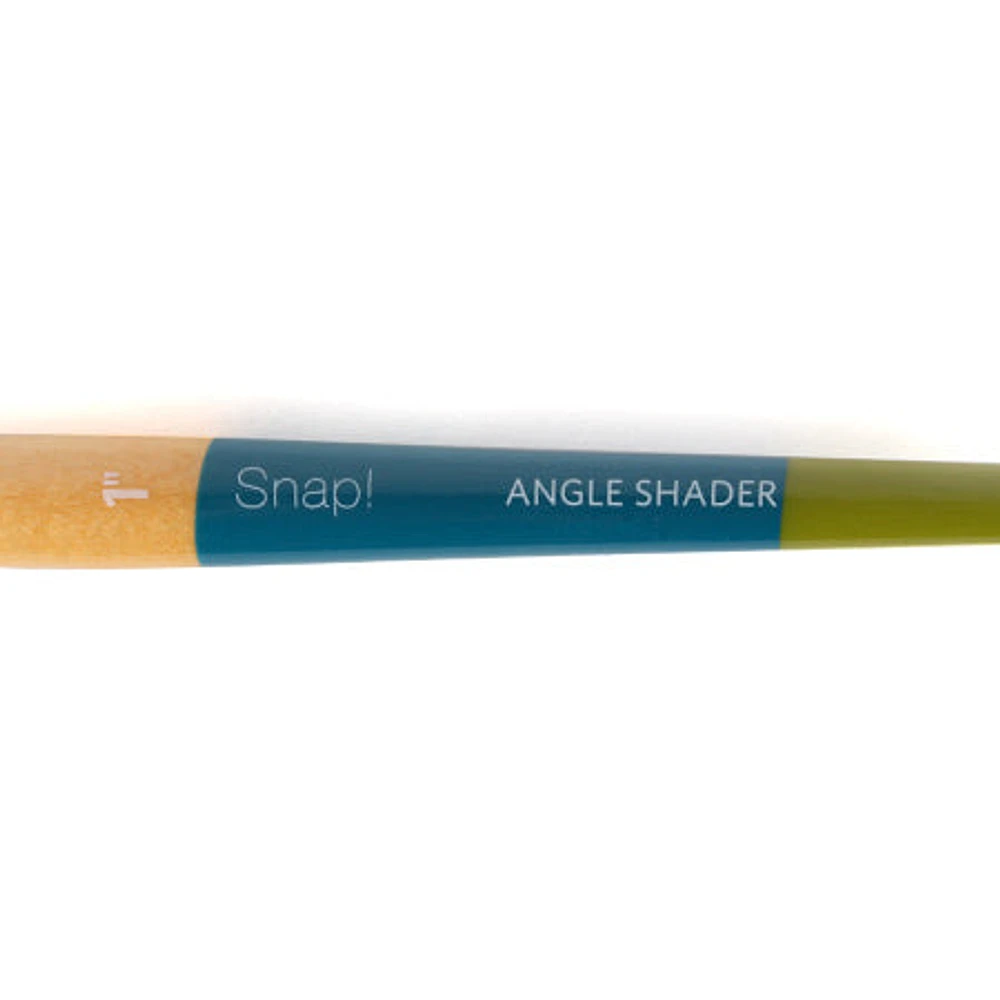 Snap! Paintbrush – Bright, White Synthetic, Long Handle