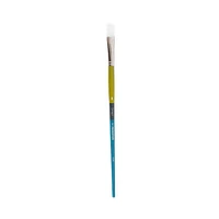 Snap! Paintbrush – Flat, Long Handle, White Synthetic