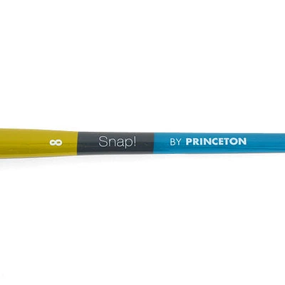 Snap! Paintbrush – Flat, Long Handle, White Synthetic