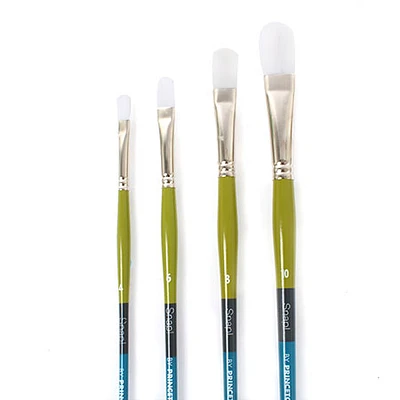 Snap! Paintbrush – Filbert, White Synthetic