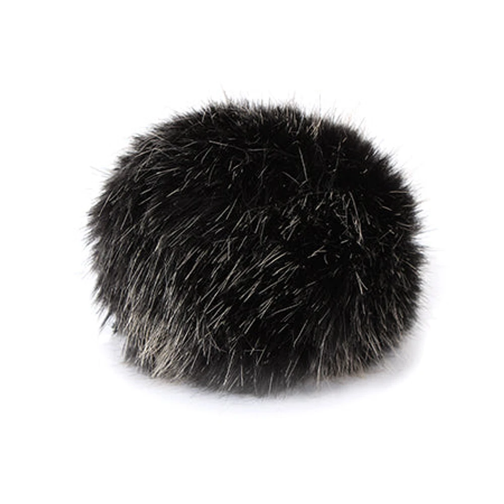 Pompon polyester – Vison noir