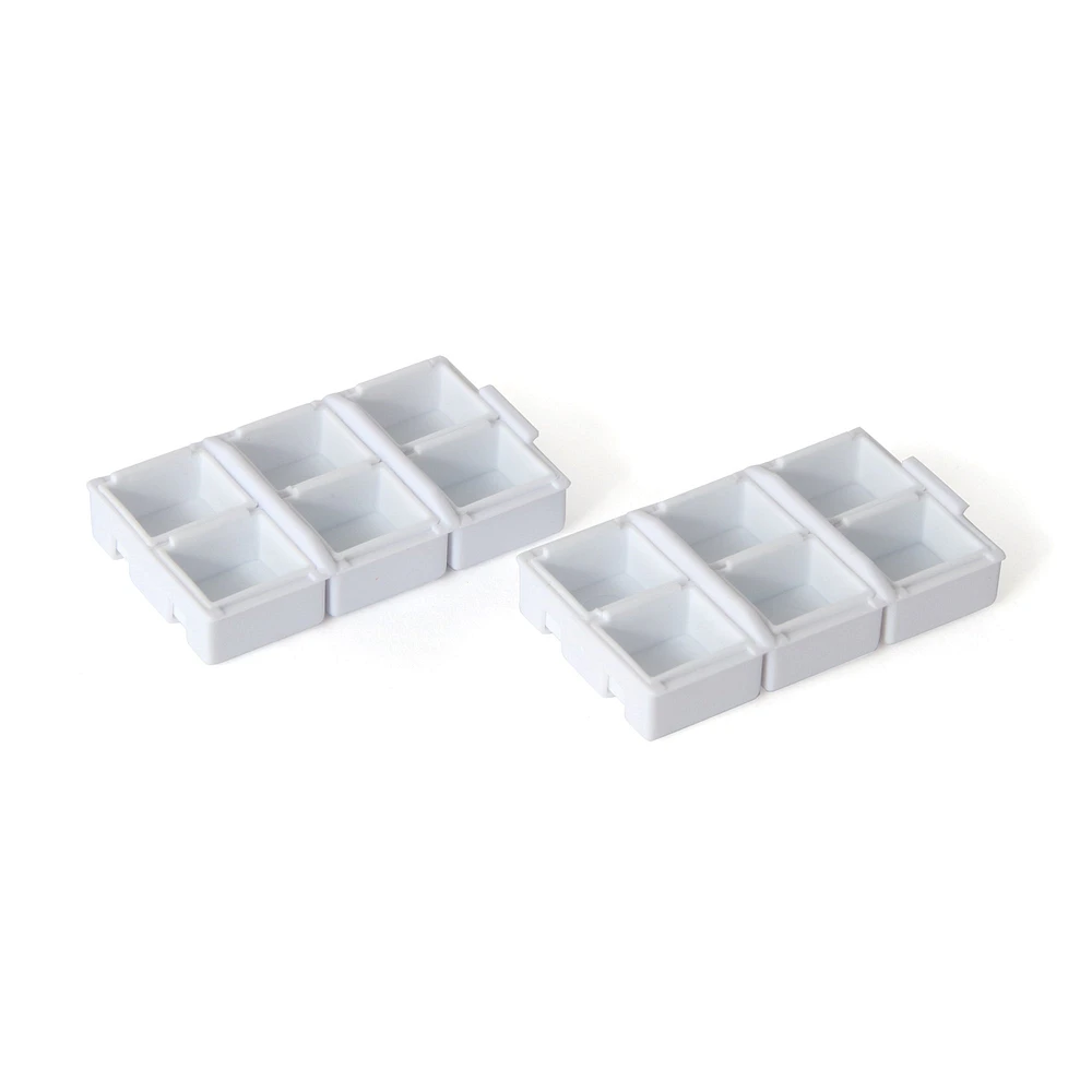 12-Pack Empty Half-Pans for DeSerres Palette Box