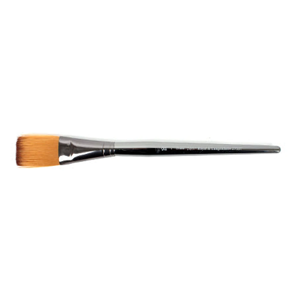 Short handle one stroke paintbrush