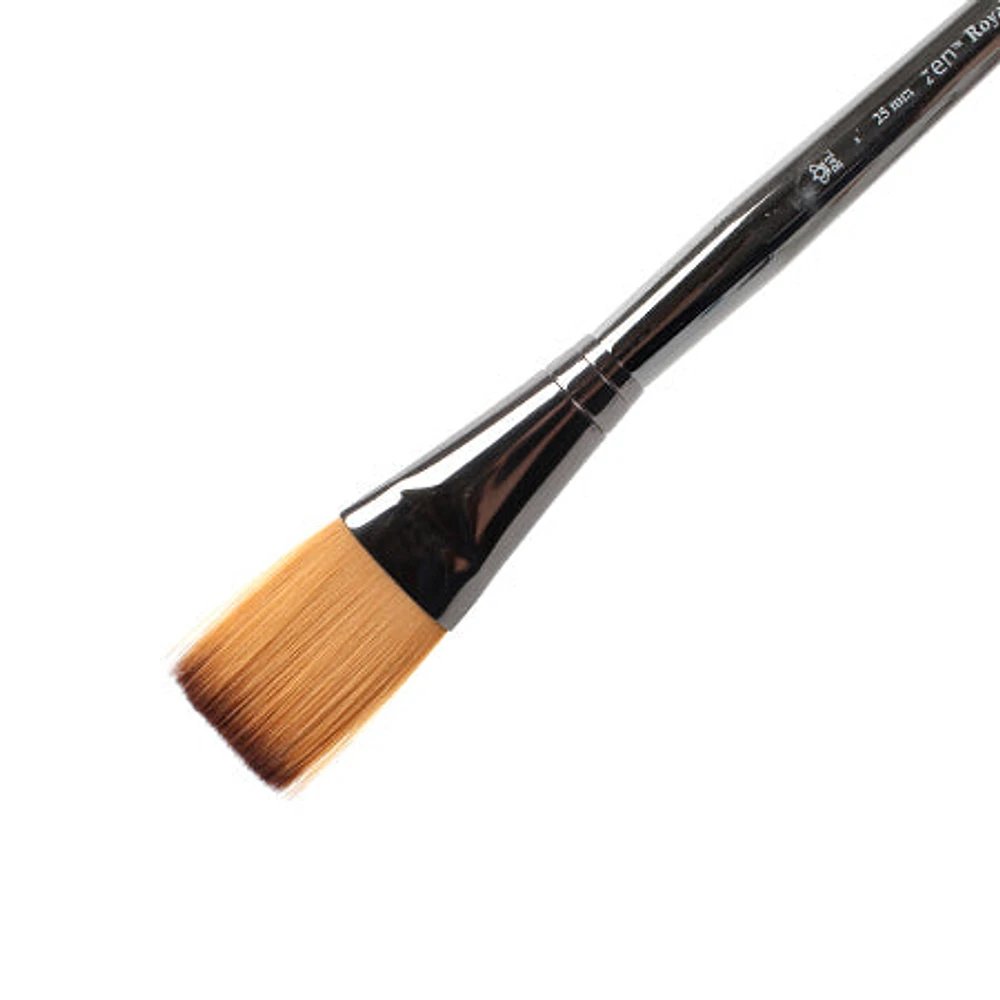 Short handle one stroke paintbrush