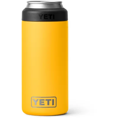 YETI Alpine Yellow Rambler 12 oz Slim Colster