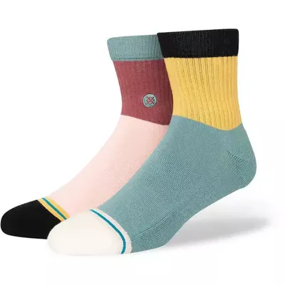 Stance Blocked Quarter Socks