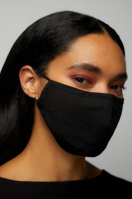 Solid Face Mask with Adjustable Ear Strap