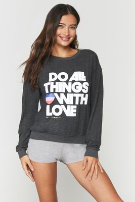 All Things with Love Crew Neck Pullover