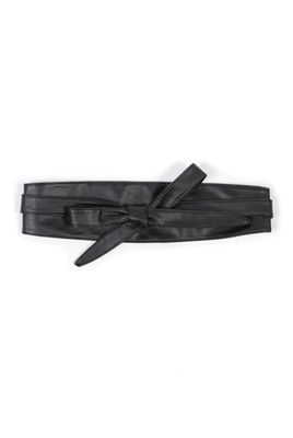 Vegan Leather Wrap Belt