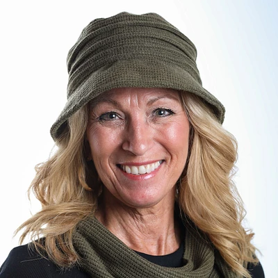 Chapeau cloche tissu gaufr