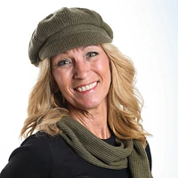 Casquette gavroche cloche tissu gaufr