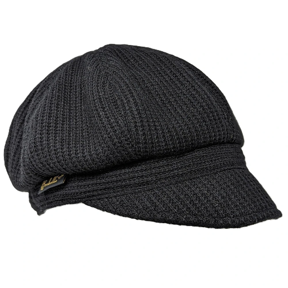 Waffle fabric bell newsboy cap