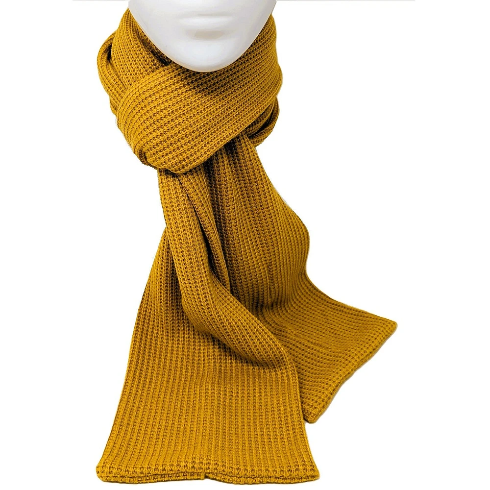 Double embossed fabric scarf