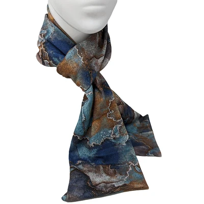 Foulard double à motif marbr