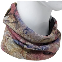 Marbled pattern neck warmer