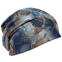 Tuque pendante à motif marbr