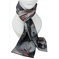 Foulard double à motif marbr