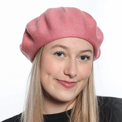 Fine wool knit beret