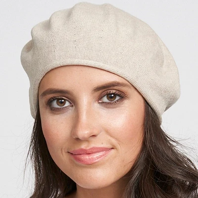 Lightweight cotton beret