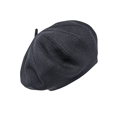 Fine wool knit beret