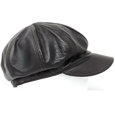 Casquette gavroche en cuir