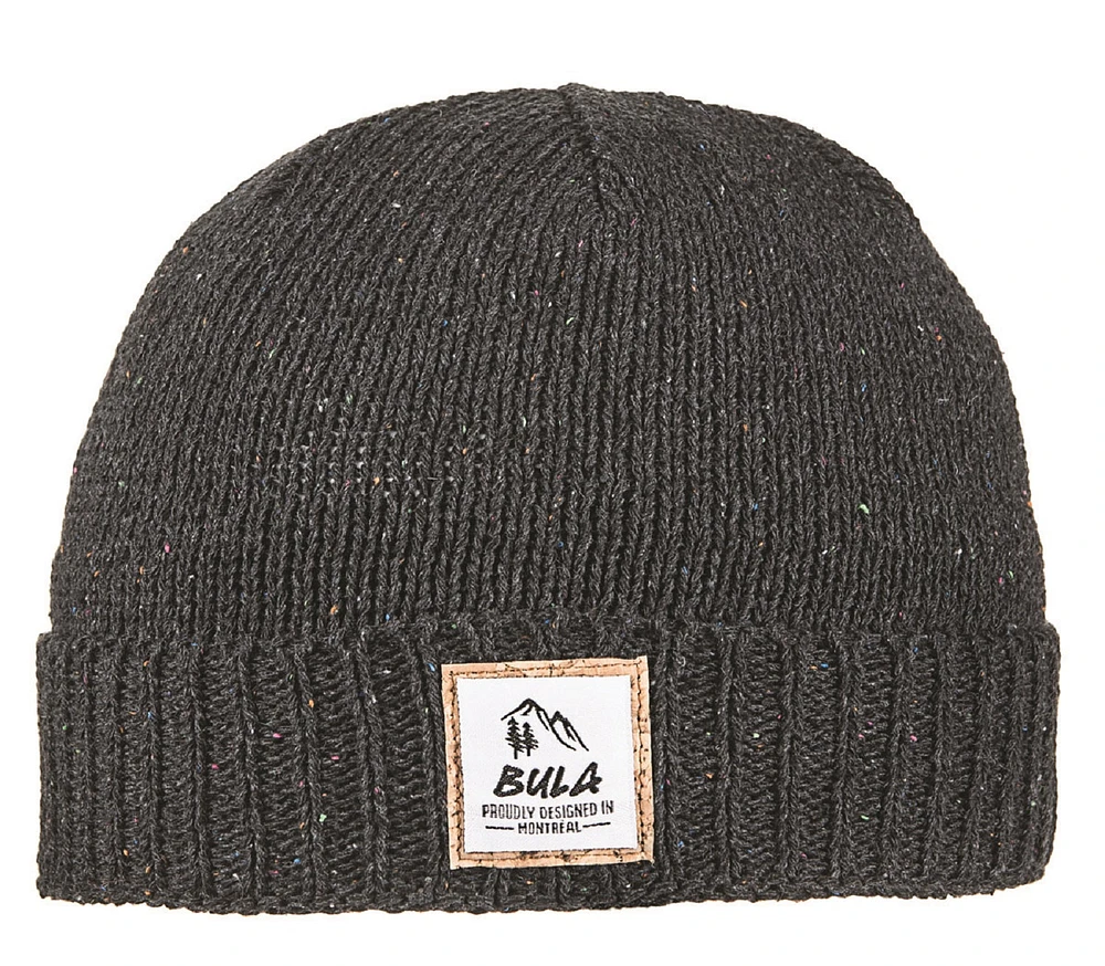 Beanie hat made of recycled material with cuff