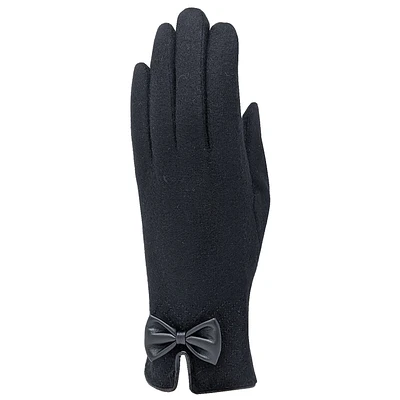 Wool glove with buckle