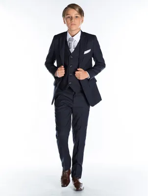 Ronaldo Navy Blue Communion 3 pc Suit