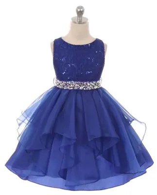 Couture Diamond design dress Royal Blue