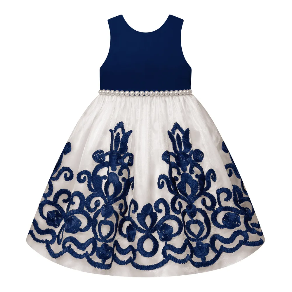 Paparazzi Dress Navy and Cream