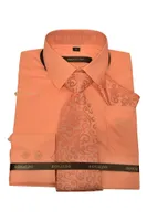 Ronaldo 3pc Coral Shirt Set