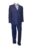 Ronaldo Business Blue Designer 5 pc Suit