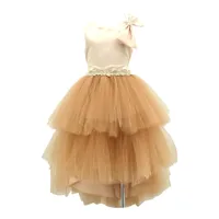 Paparazzi Ruffled layer Champaign Dress