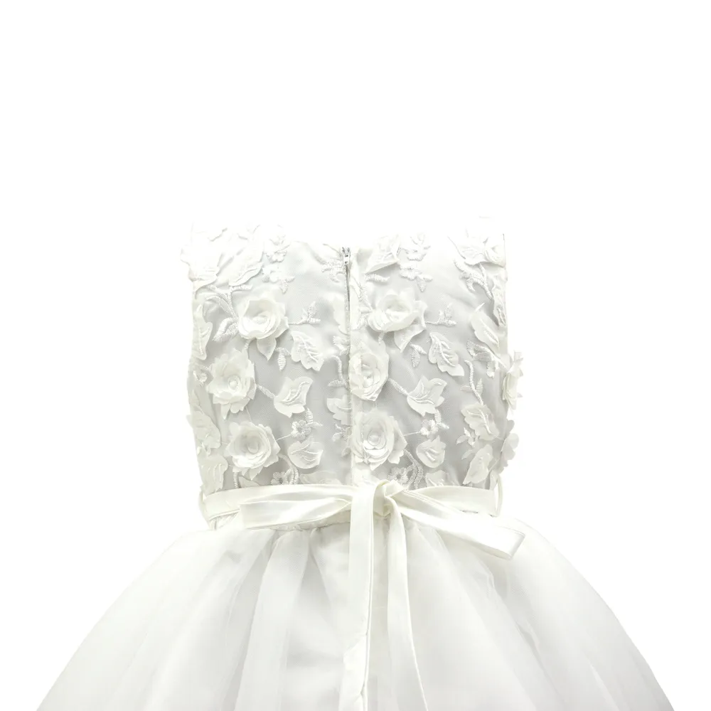 Paparazzi White Designer Flower Bud Bodice With Lace