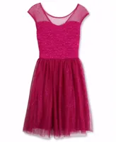 Designer Sequence Dress Fuchsia