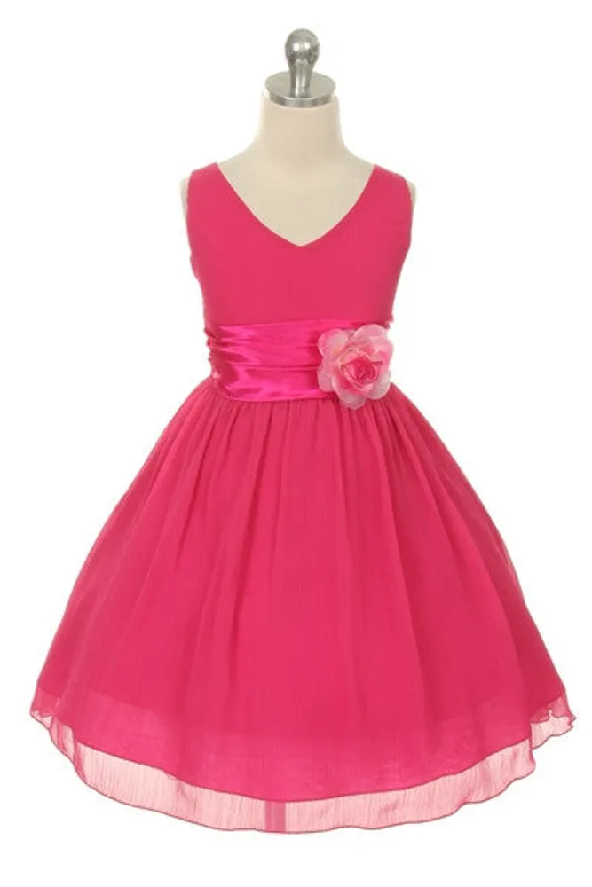 Paparazzi Chiffon Dress Fuschia