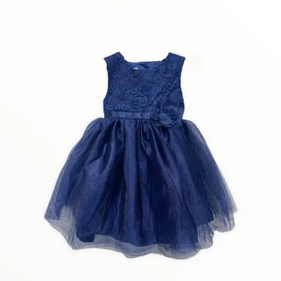 Holiday Navy With Heart Cutout  Dress