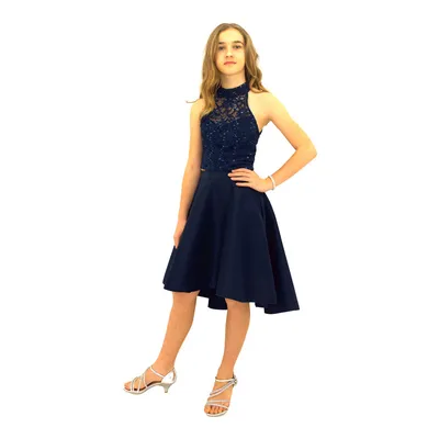 Paparazzi  Sequence High Low dress Navy