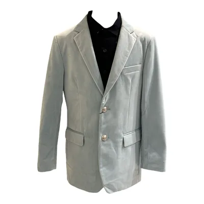 Paparazzi Designer Tiffany Blue  Velvet Blazer Jacket