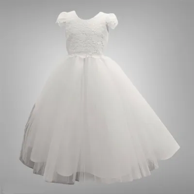 Paparazzi White Tulle Lace Bodice With Skirt