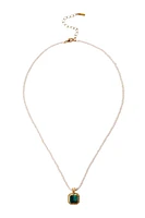 EMERALD CATANIA PENDANT PEARL NECKLACE